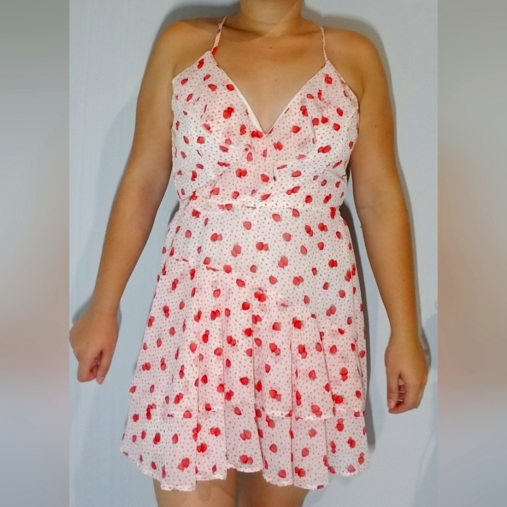 Strawberry Print Romper